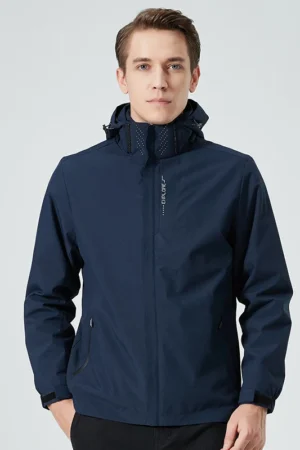 Autumn New Men's Mountaineering Jacket Windproof and Waterproof Fabric Fashion Hip Hop Design Casual Oversize Outdoors Coat