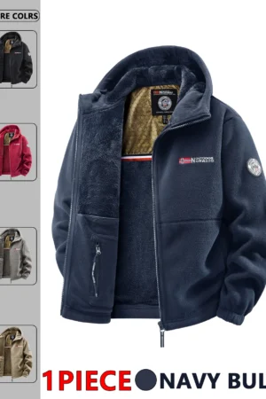 Men's Autumn and Winter Outdoor Hooded Jacket, Suitable for Daily Wear at Home, for Travel, Parties, Commuting, Outdoor Fashion Versatile, Enhances Temperament, Streetwear, Travel Wear.