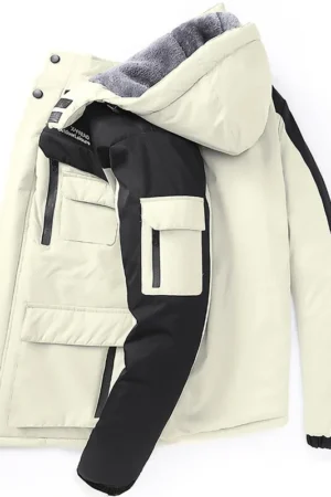 Men's Casual Warm Jackets Mens Plus Velvet Thickening Hooded Coats Ski Suit Coat Winter Jacket Men Parka 6XL 7XL 8XL Jacket