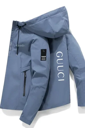 Men's New Fashionable Autumn and Winter Outdoor Fitness Hooded Sports Jacket, Men's Windproof and Waterproof Casual Jacket