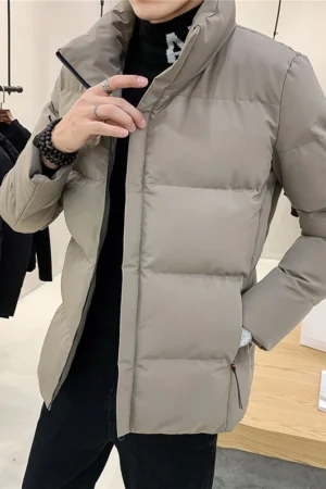 Winter Outdoor Simple and Natural Sports Leisure Windproof Breathable Warm Cotton Clothing Men's Fashion Trend Versatile Jacket